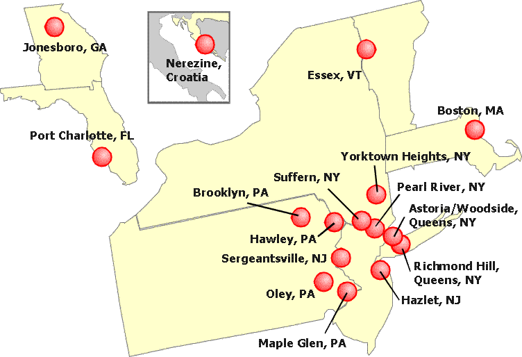 Matcovich Family Map